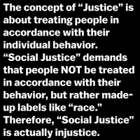 Justice vs. "social justice"