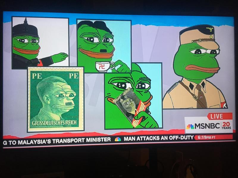 Pepe the frog according to MSNBC