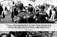 The problem isn't civil disobedience.
