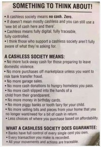 What does a cashless society really imply?