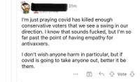 COVIDians are fantasizing with mass murder