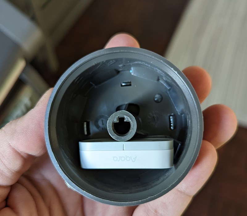 Positioning of the sensor inside the knob